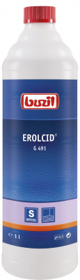 G491 Erolcid, чистящее средство для интенсивной очистки керамогранитной плитки на основе фосфорной кислоты, Buzil