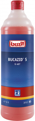 G467 Bucazid S, кислотное средство для ежедневной чистки сантехники на основе амидосульфоновой кислоты, устраняющее запахи, Buzil